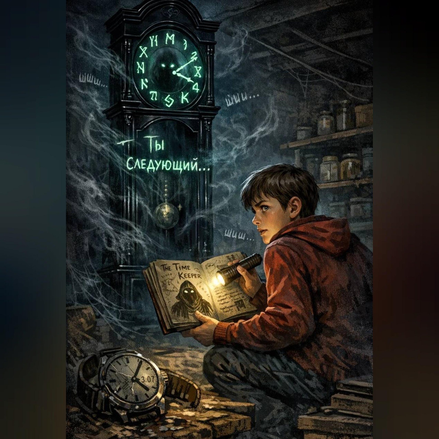 Обложка книги «Молчание чёрных часов»