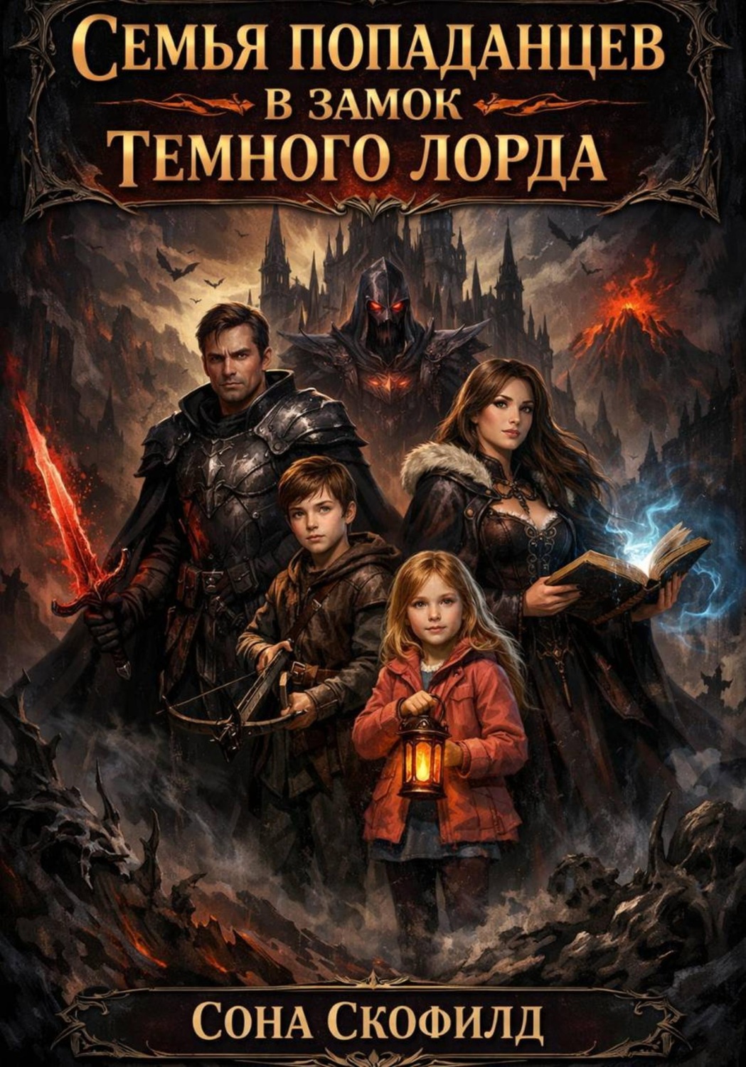 Обложка книги «Семья попаданцев в замок темного лорда»