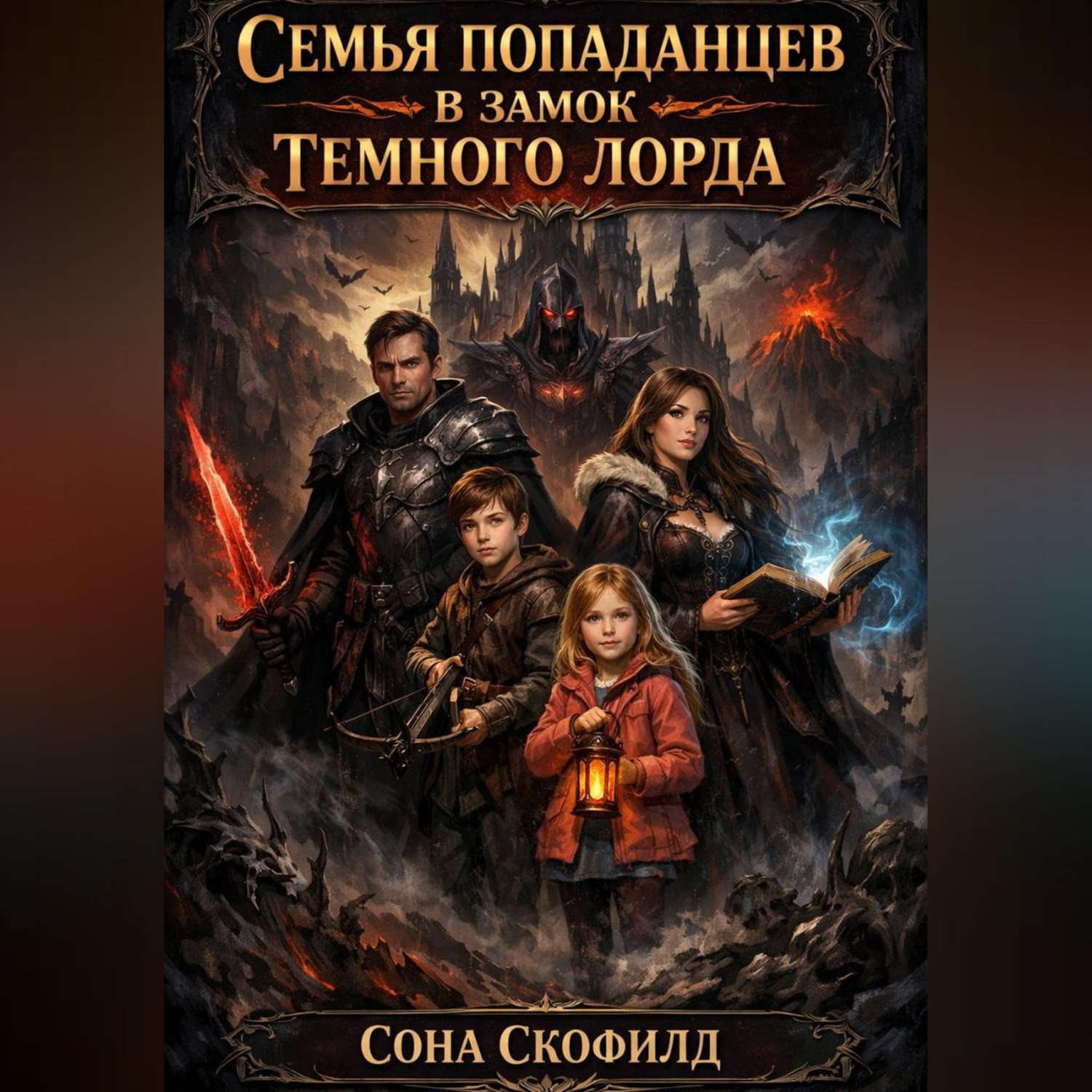 Обложка книги «Семья попаданцев в замок темного лорда»