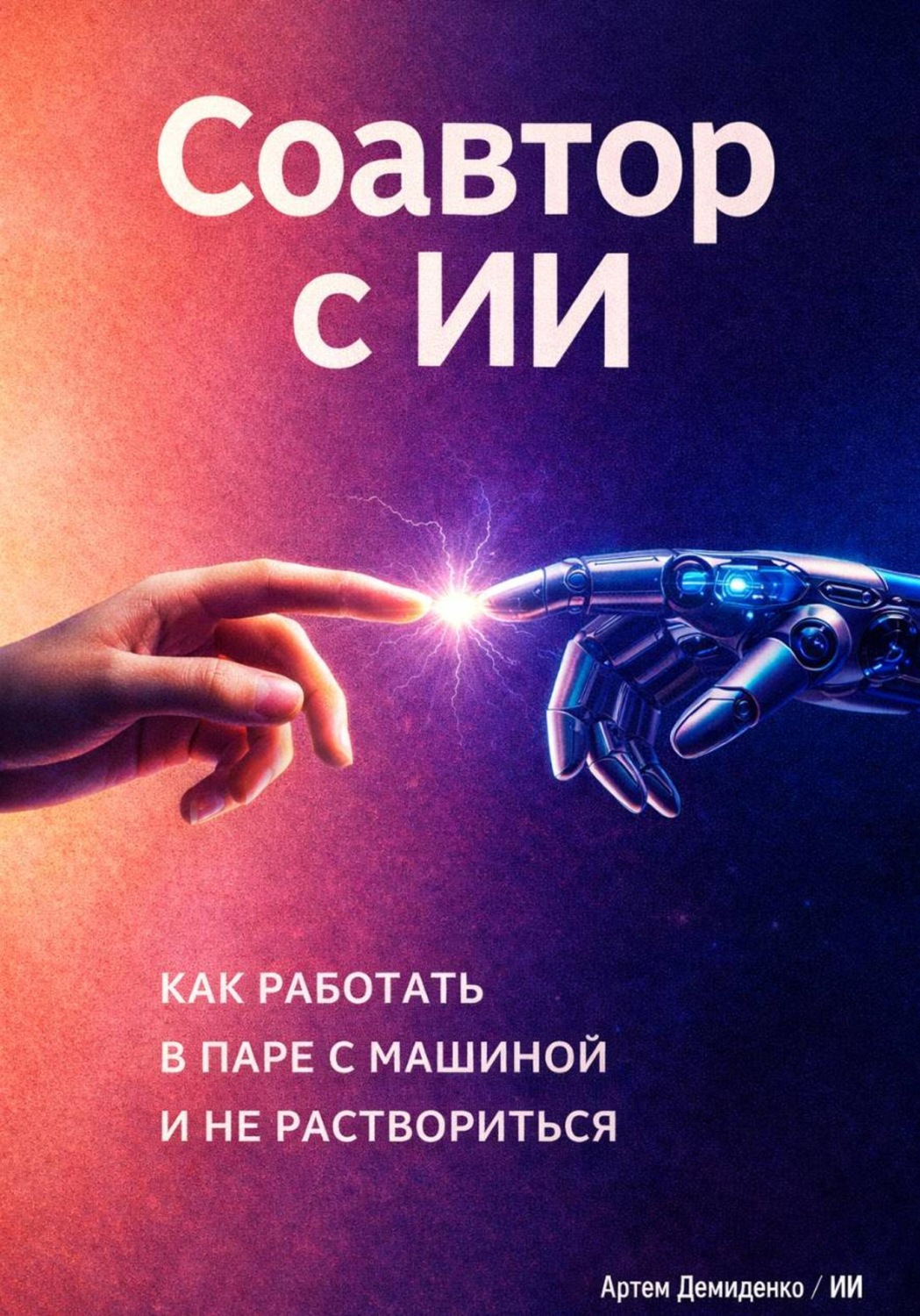 Обложка книги «Соавтор с ИИ: Как работать в паре с машиной и не раствориться»