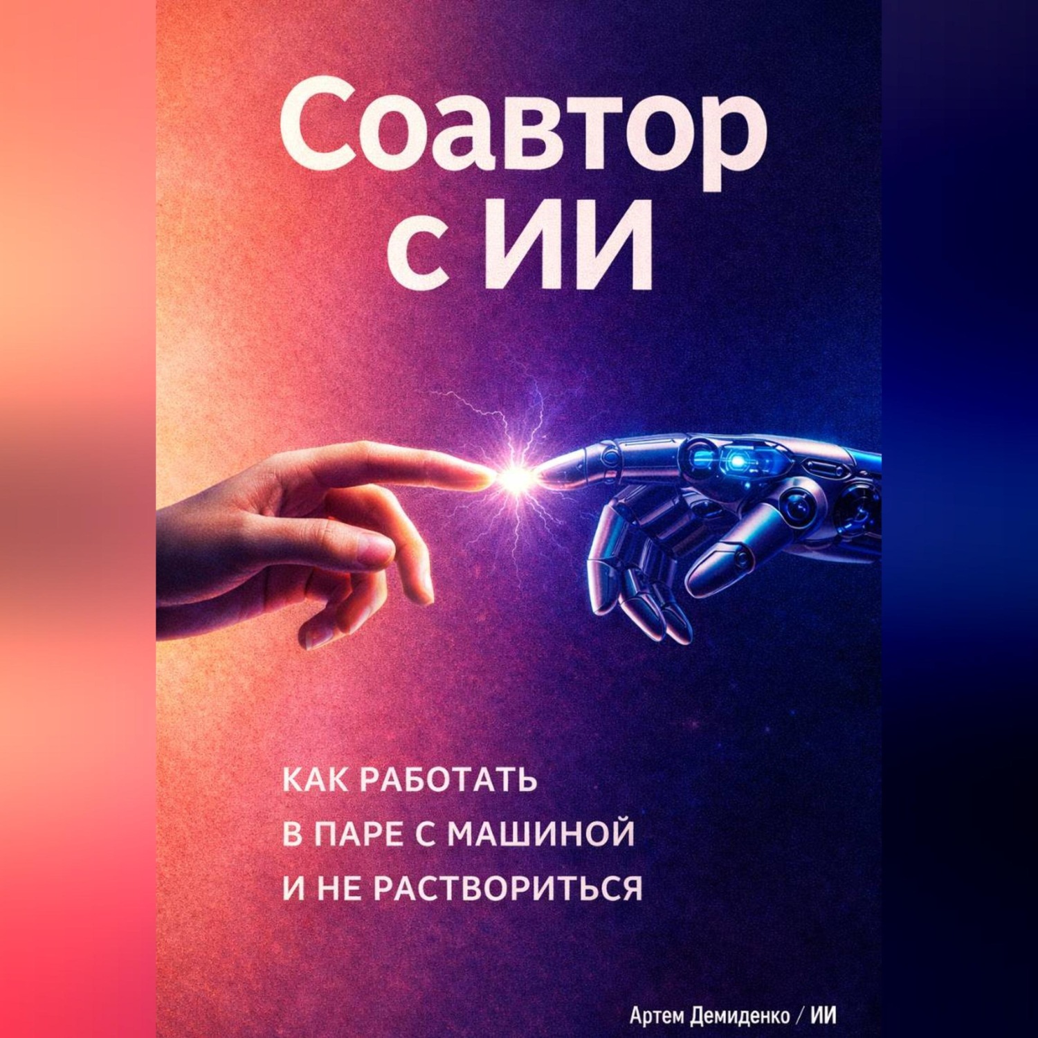 Обложка книги «Соавтор с ИИ: Как работать в паре с машиной и не раствориться»