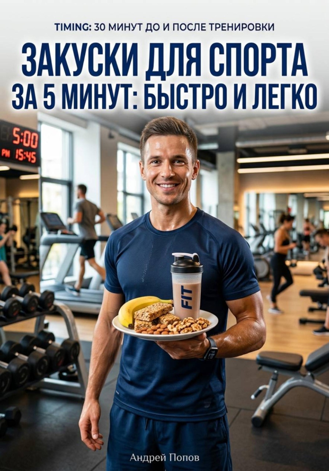 Обложка книги «Закуски для спорта за 5 минут: быстро и легко»