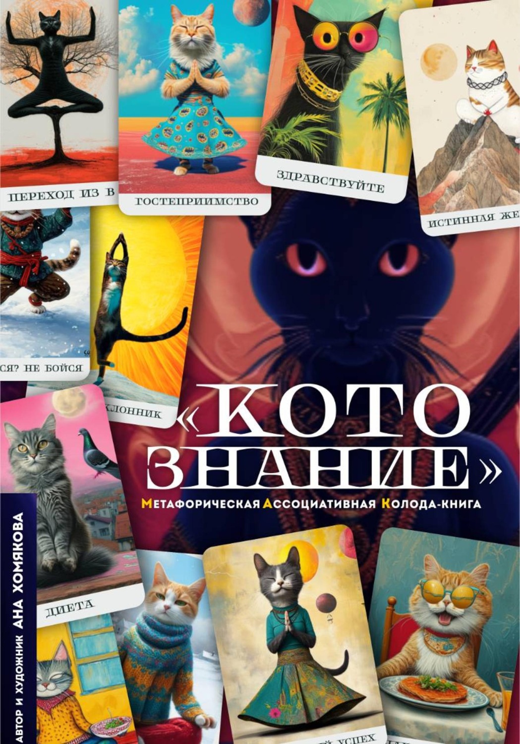 Обложка книги «Метафорическая ассоциативная колода - книга "Котознание"»