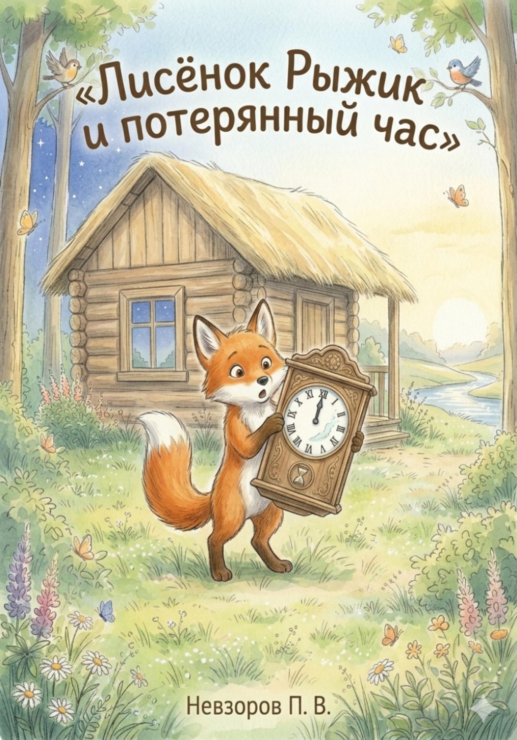 Обложка книги «Лисенок Рыжик и потерянный час»