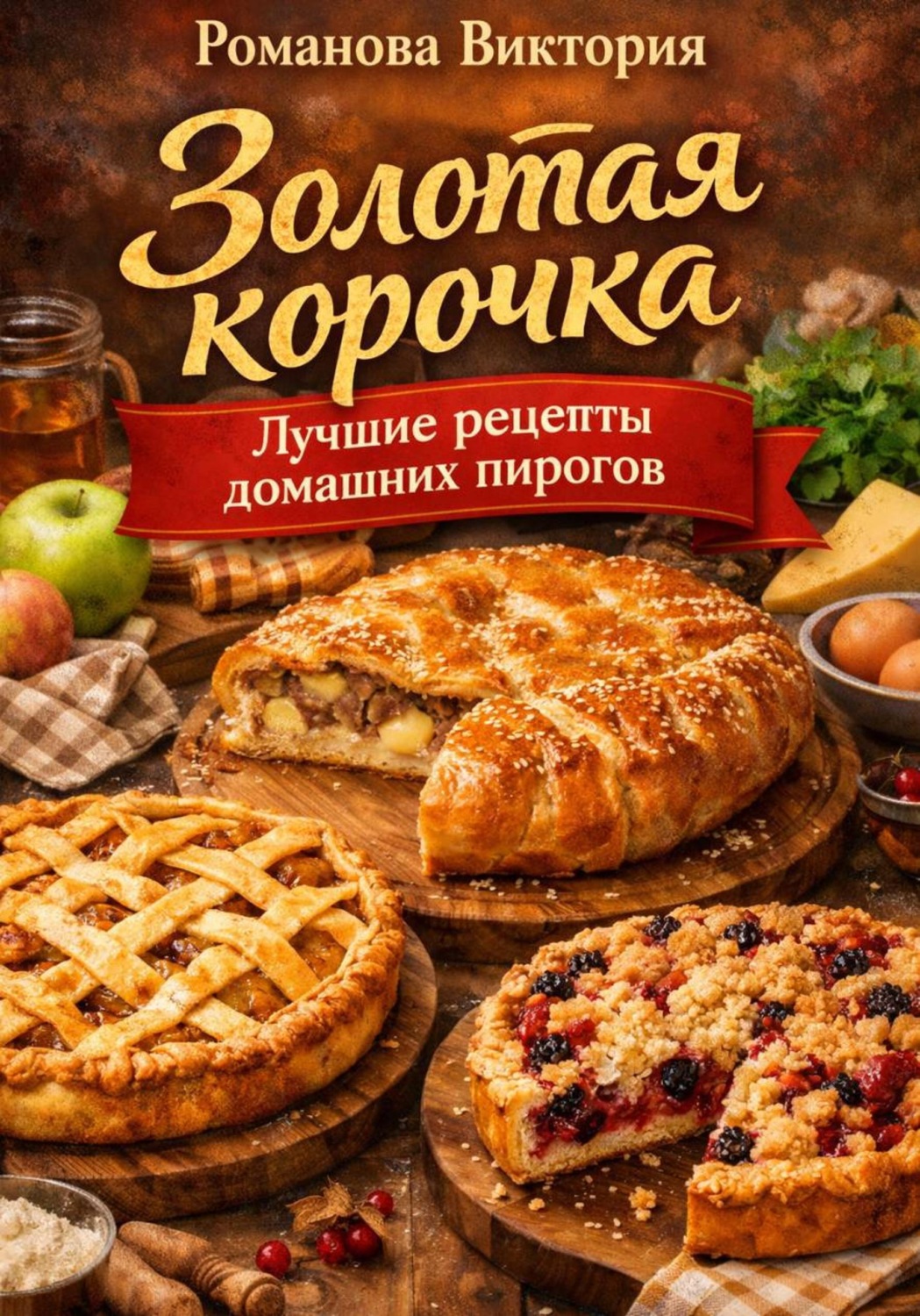 Обложка книги «Золотая корочка: лучшие рецепты домашних пирогов»