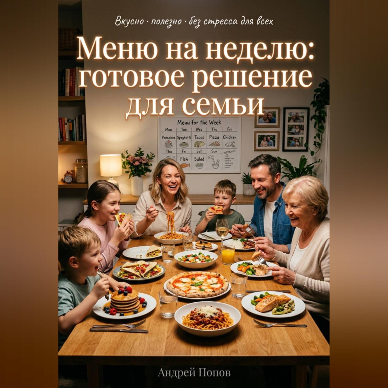 Обложка книги «Меню на неделю: готовое решение для семьи»