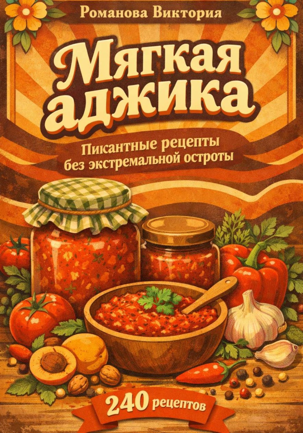 Обложка книги «Мягкая аджика: пикантные рецепты без экстремальной остроты»