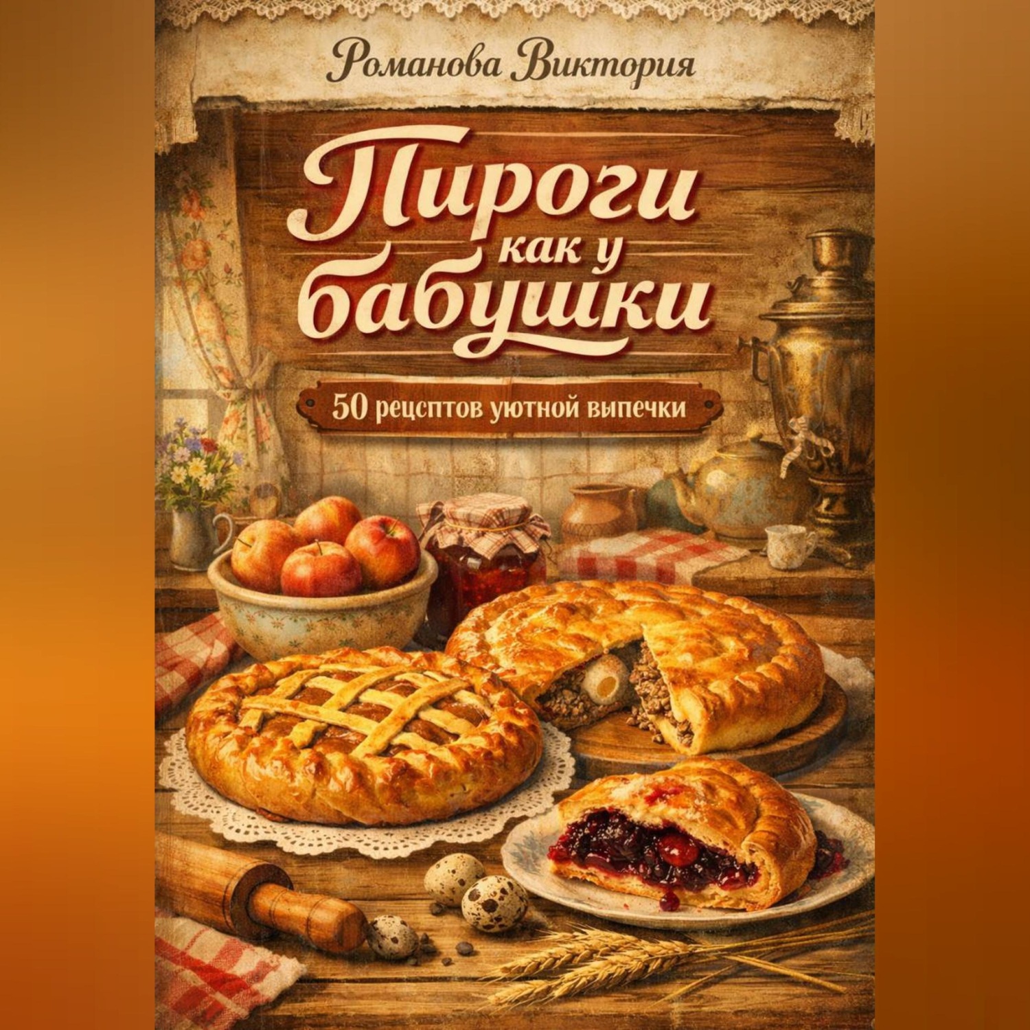 Обложка книги «Пироги как у бабушки: уютная выпечка для семьи и гостей»