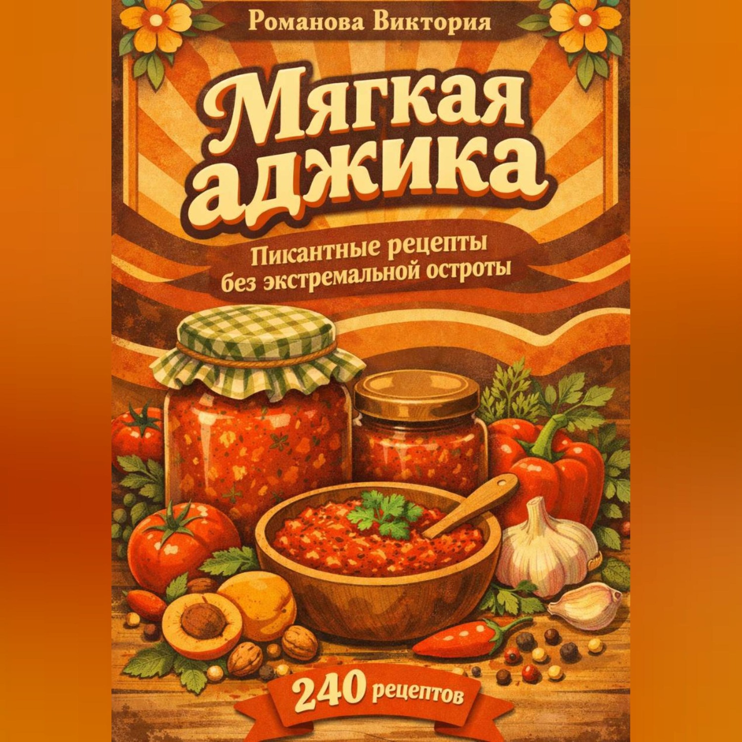 Обложка книги «Мягкая аджика: пикантные рецепты без экстремальной остроты»