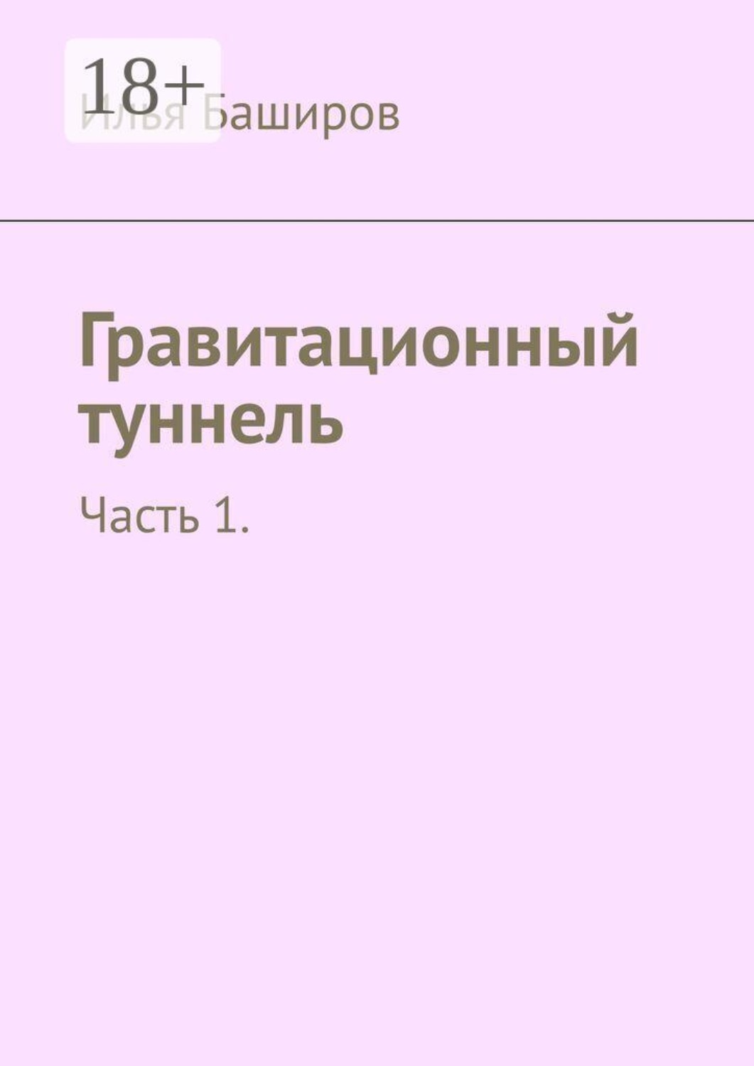 Обложка книги «Гравитационный туннель. Часть 1»