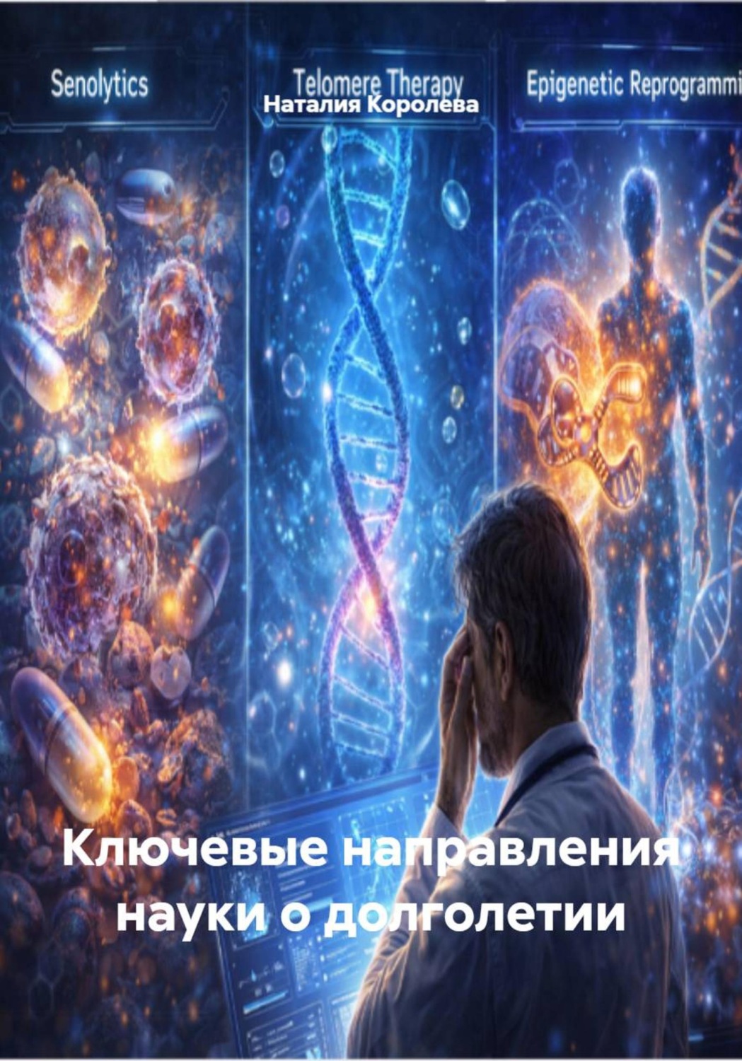 Обложка книги «Ключевые направления науки о долголетии»