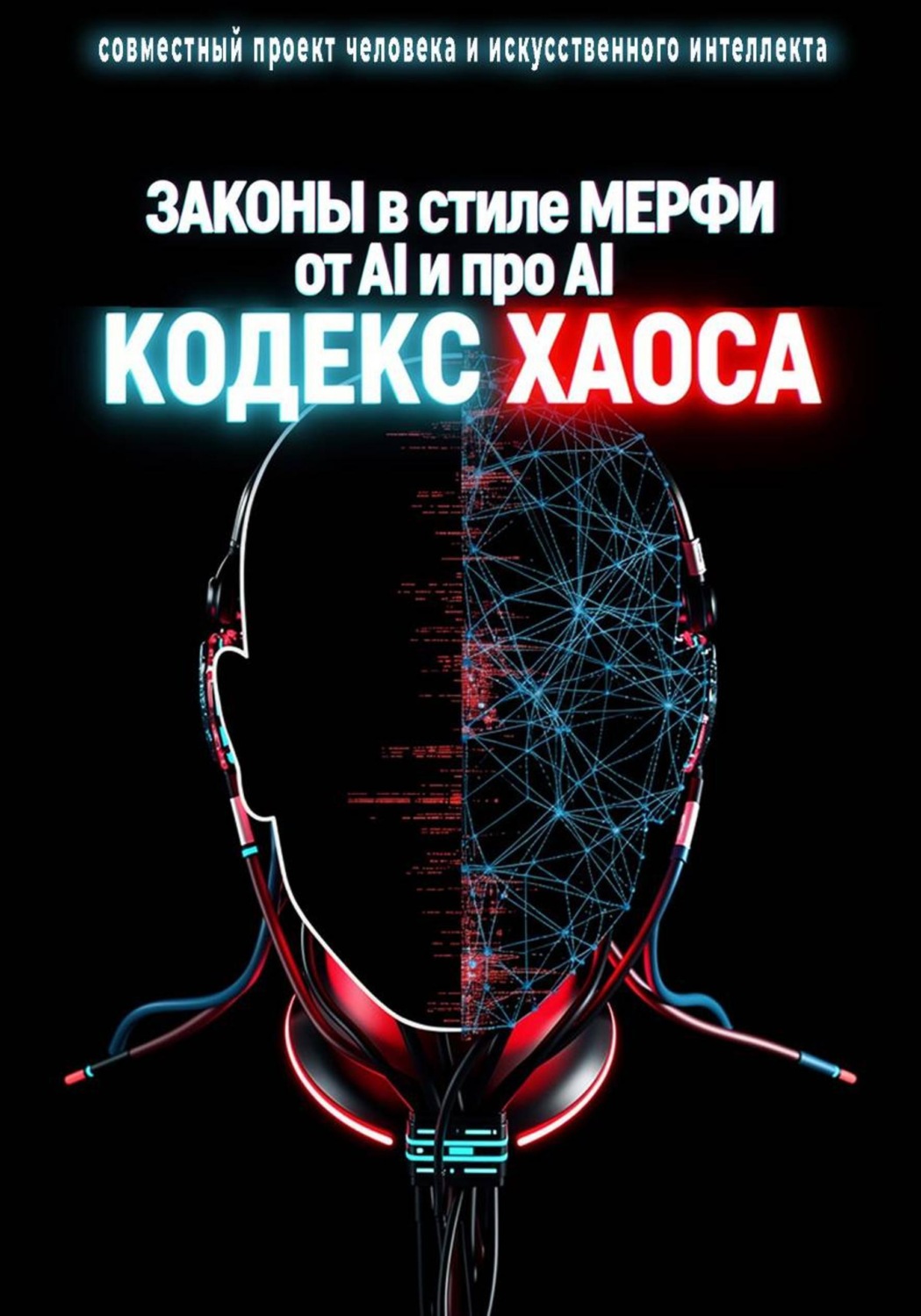 Обложка книги «ЗАКОНЫ в стиле МЕРФИ от AI и про AI. КОДЕКС ХАОСА»