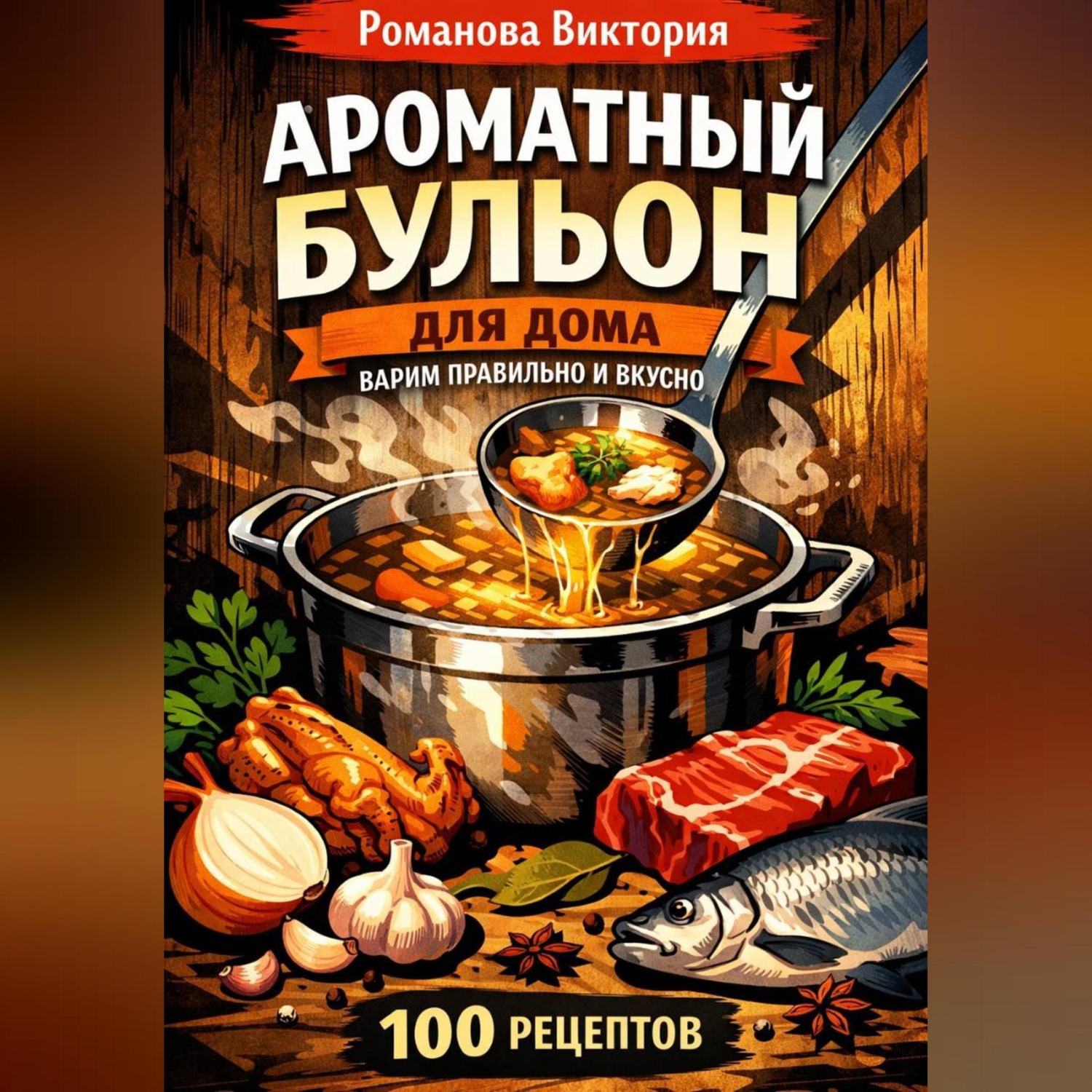 Обложка книги «Ароматный бульон для дома: варим правильно и вкусно»