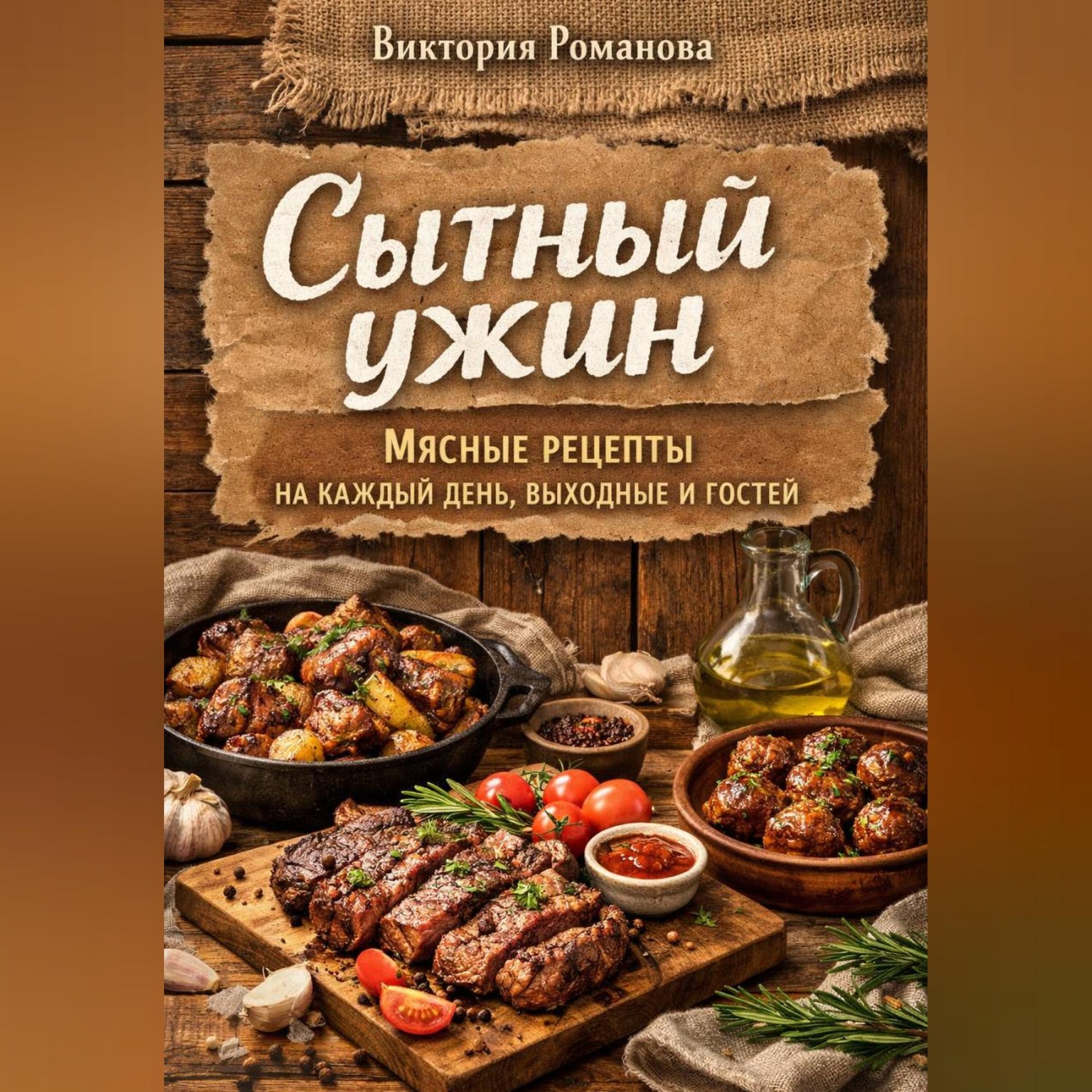 Обложка книги «Сытный ужин: мясные рецепты на каждый день, выходные и гостей»