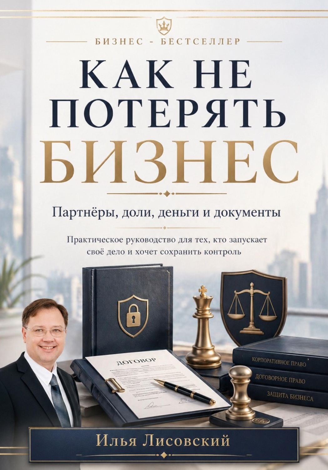Обложка книги «Как не потерять бизнес. Партнёры, доли, деньги и документы: практическое руководство для тех, кто запускает своё дело и хочет сохранить контроль»
