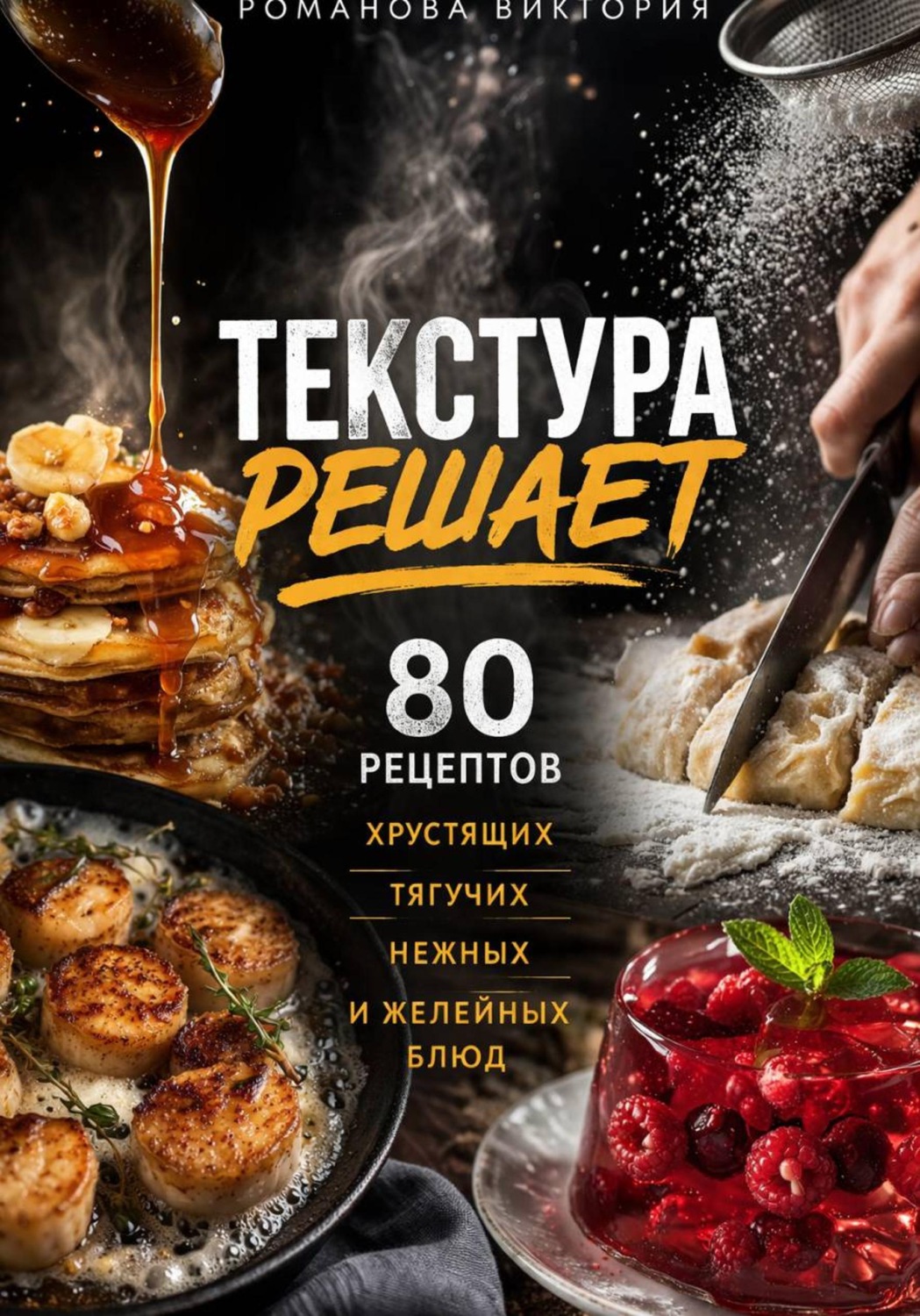 Обложка книги «Текстура решает: 80 рецептов хрустящих, тягучих, нежных и желейных блюд»