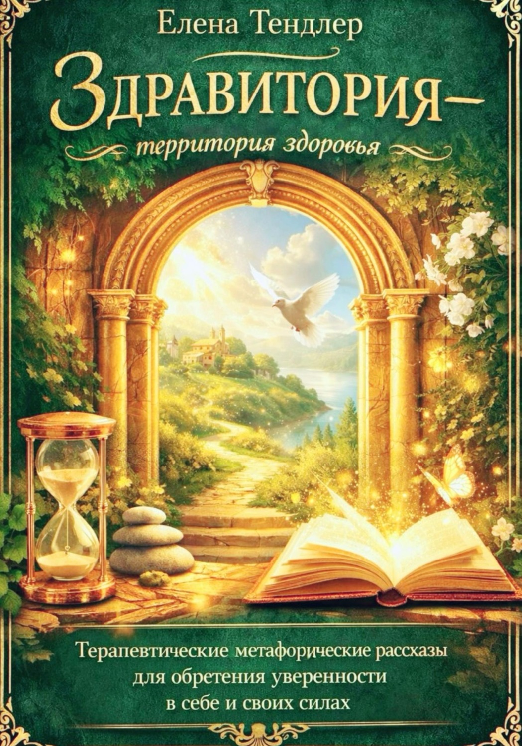 Обложка книги «Здравитория-территория здоровья. Терапевтические метафорические рассказы для обретения уверенности в себе и своих силах.»