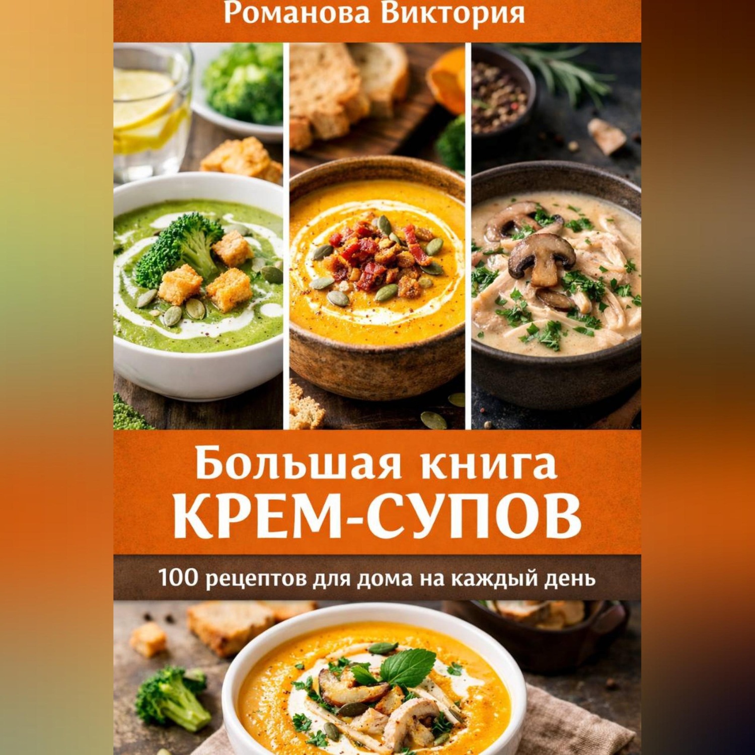 Обложка книги «Большая книга крем-супов: 100 рецептов для дома на каждый день»
