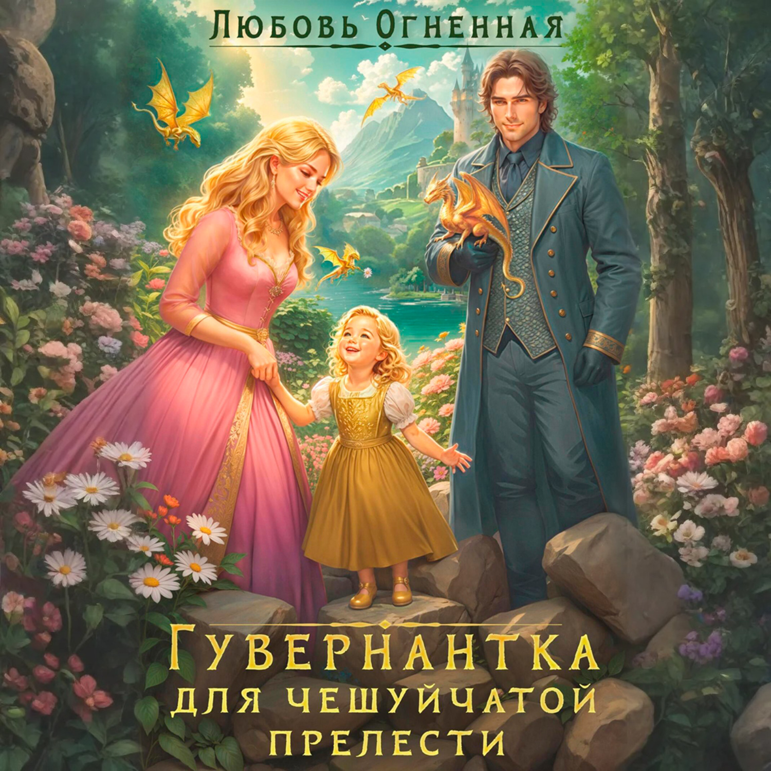 Обложка книги «Гувернантка для чешуйчатой прелести. Переполох в драконьем поместье»