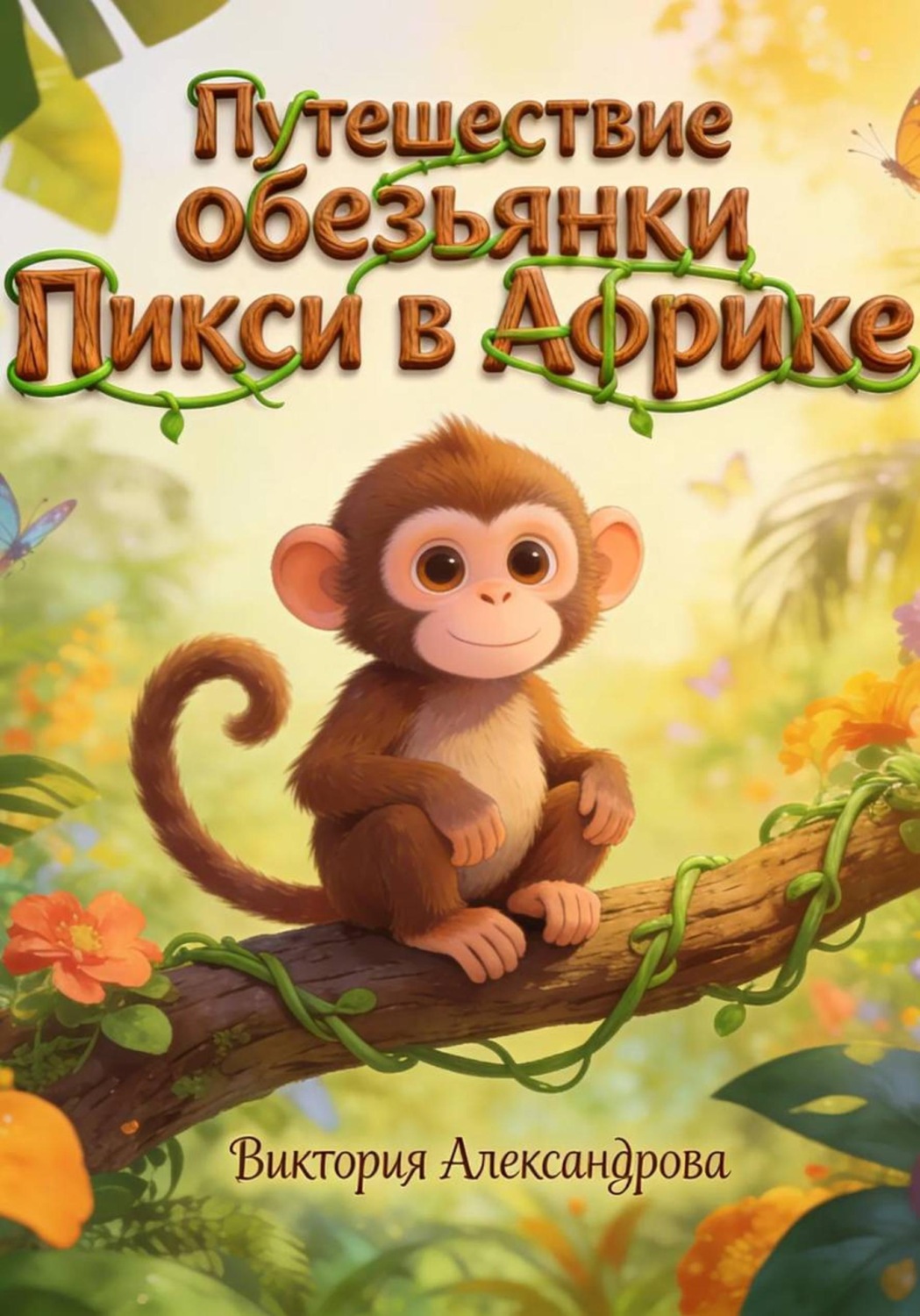 Обложка книги «Путешествие обезьянки Пикси в Африке»