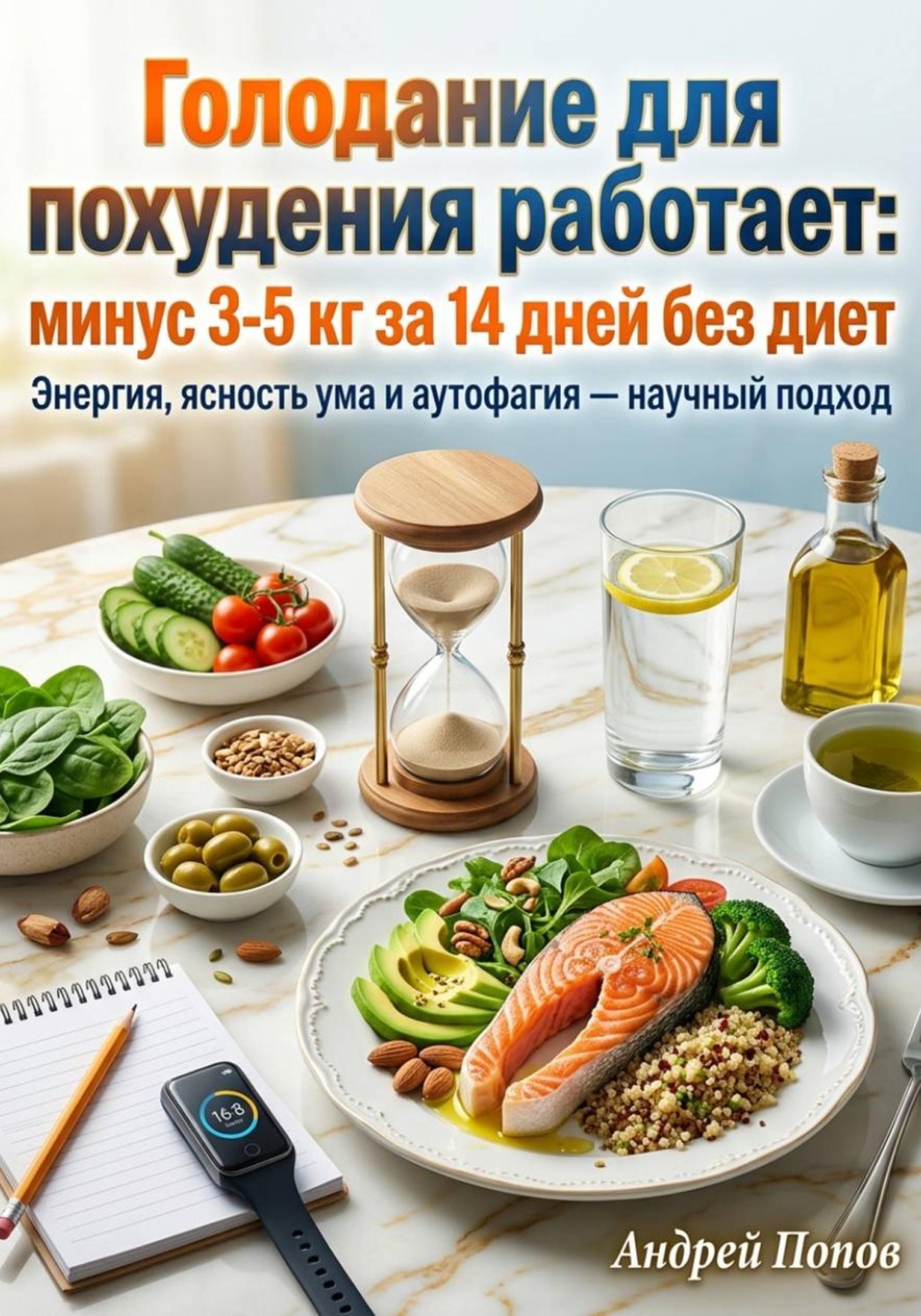 Обложка книги «Голодание для похудения работает: минус 3-5 кг за 14 дней без диет»