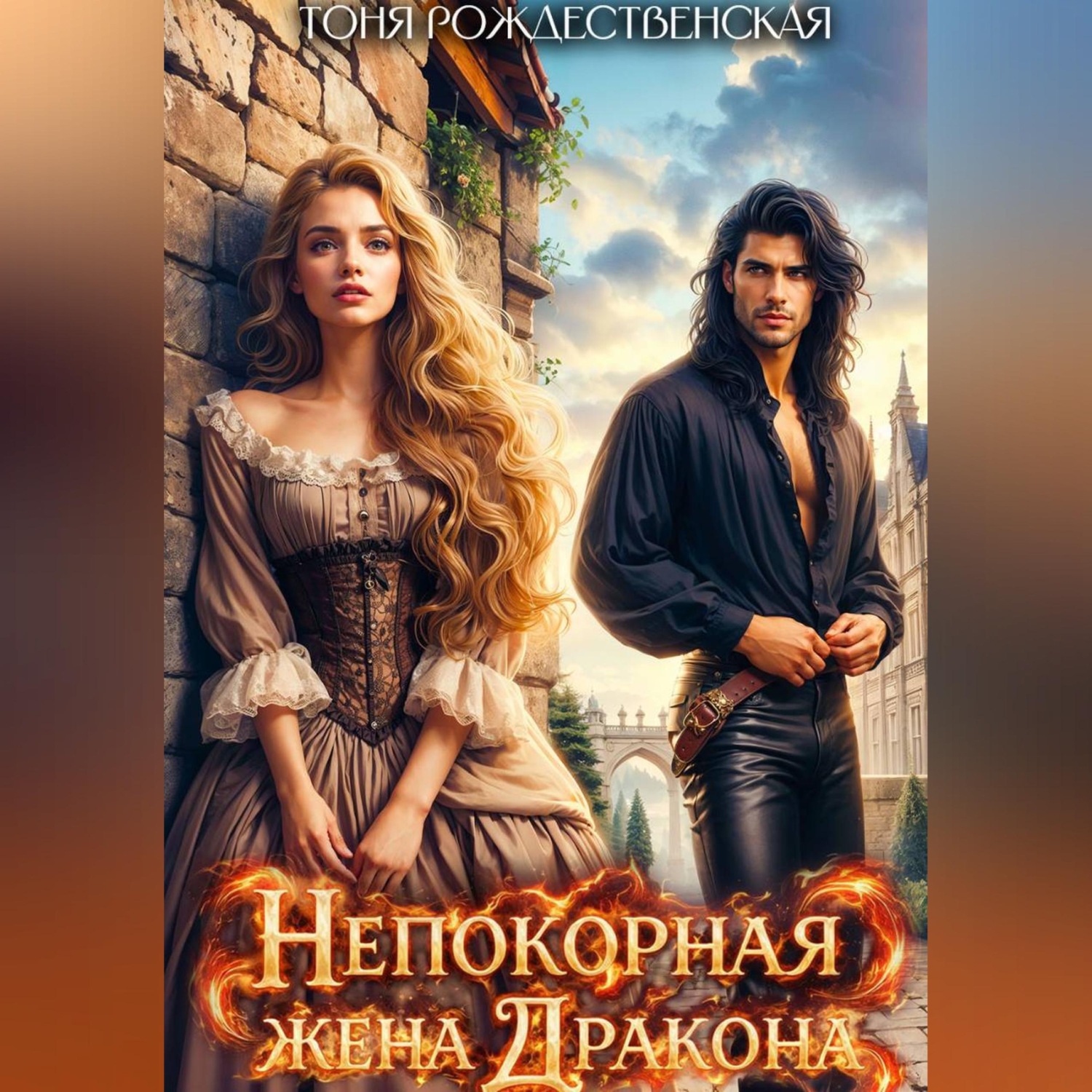 Обложка книги «Непокорная жена Дракона»