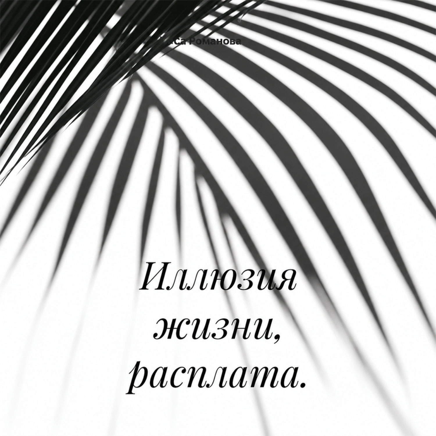 Обложка книги «Иллюзия жизни, расплата»