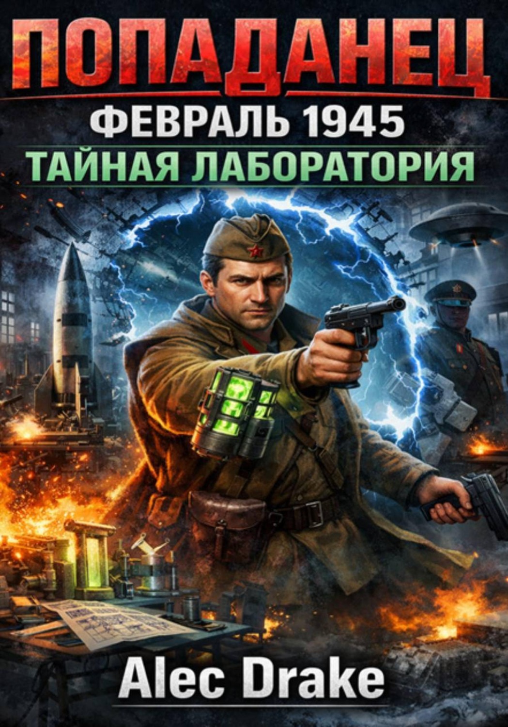 Обложка книги «Попаданец. Февраль 1945. Тайная лаборатория»