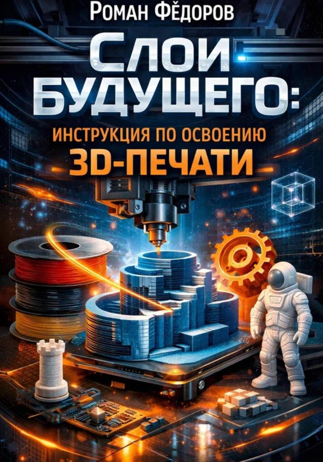 Обложка книги «Слои будущего: инструкция по освоению 3D-печати»