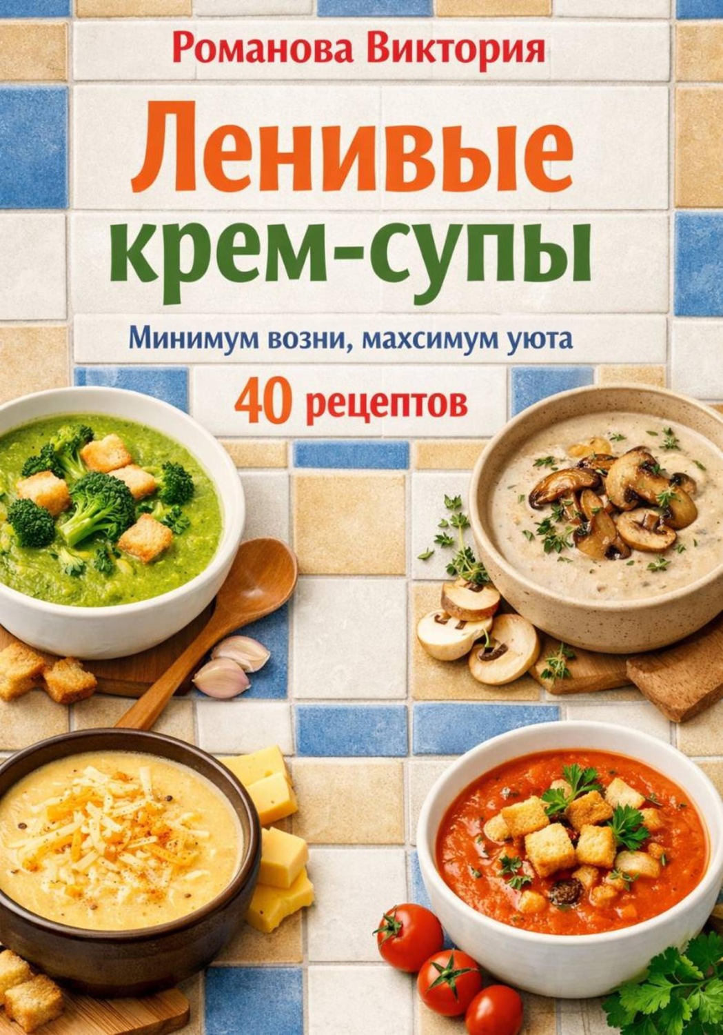 Обложка книги «Ленивые крем-супы: минимум возни, максимум уюта»