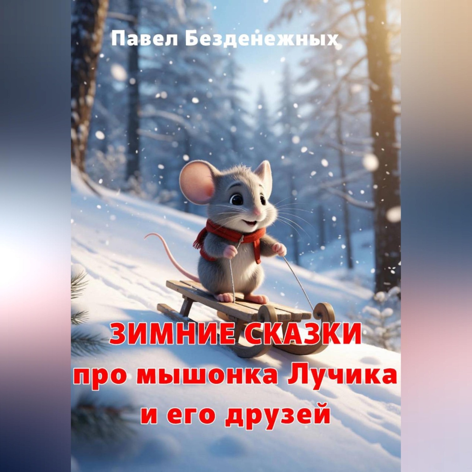 Обложка книги «Зимние сказки про мышонка Лучика и его друзей»