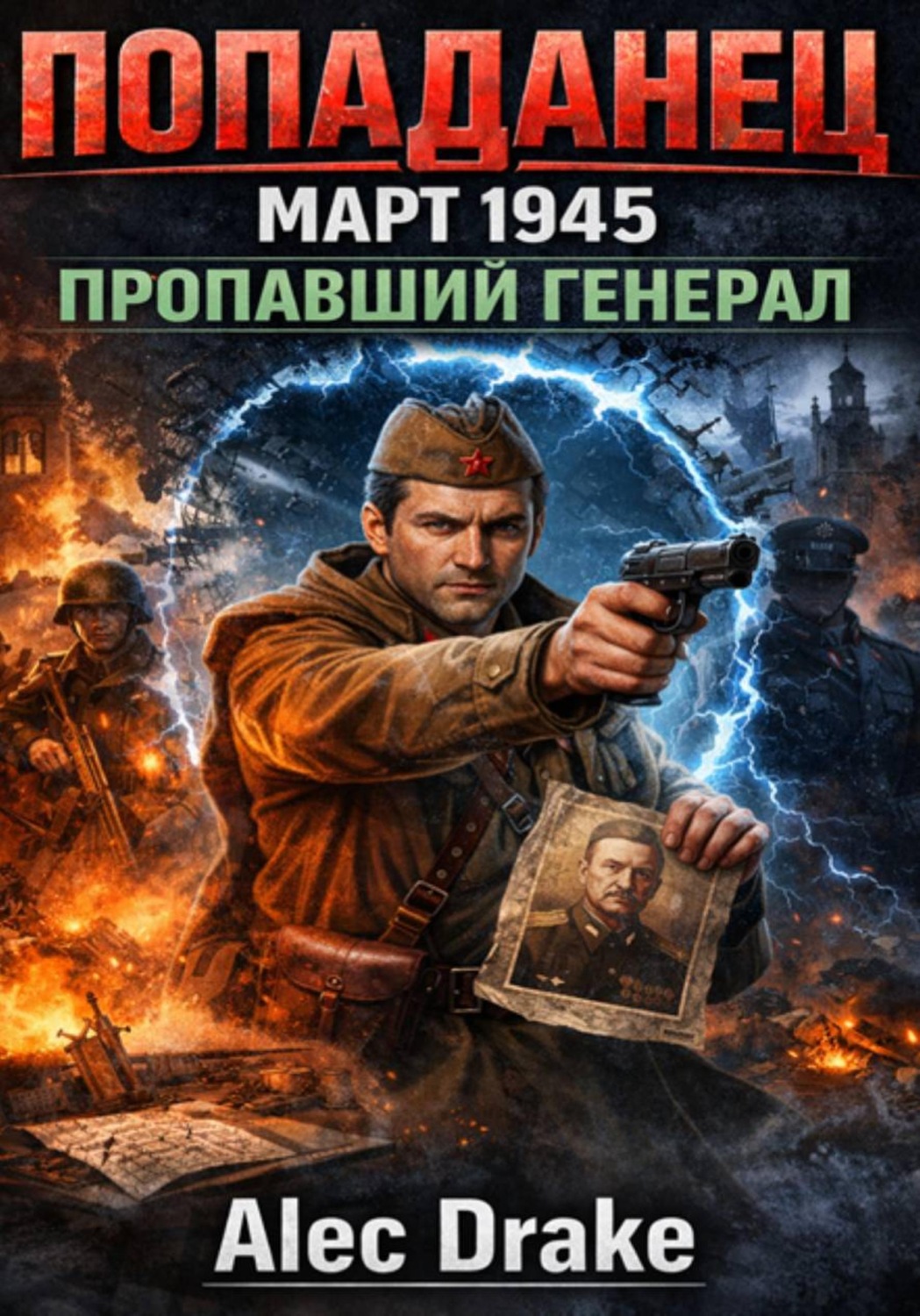 Обложка книги «Попаданец. Март 1945. Пропавший генерал»