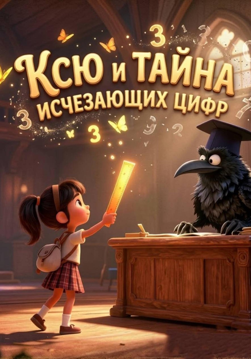 Обложка книги «Ксю и тайна исчезающих цифр»