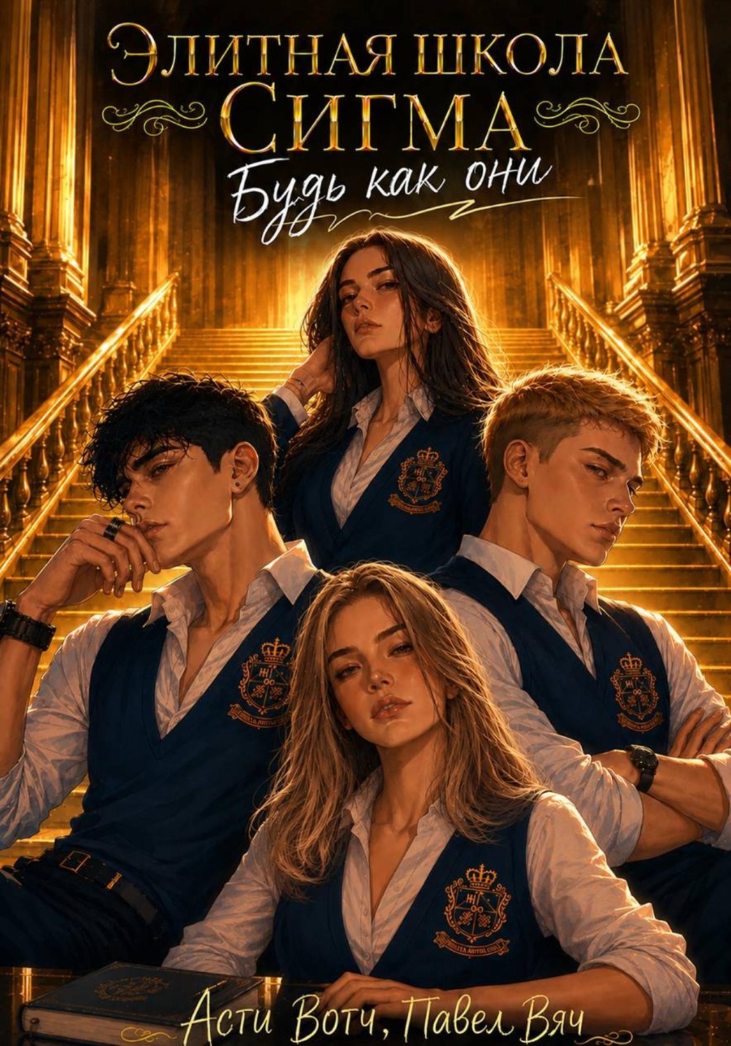 Обложка книги «Элитная школа «Сигма». Будь как они.»