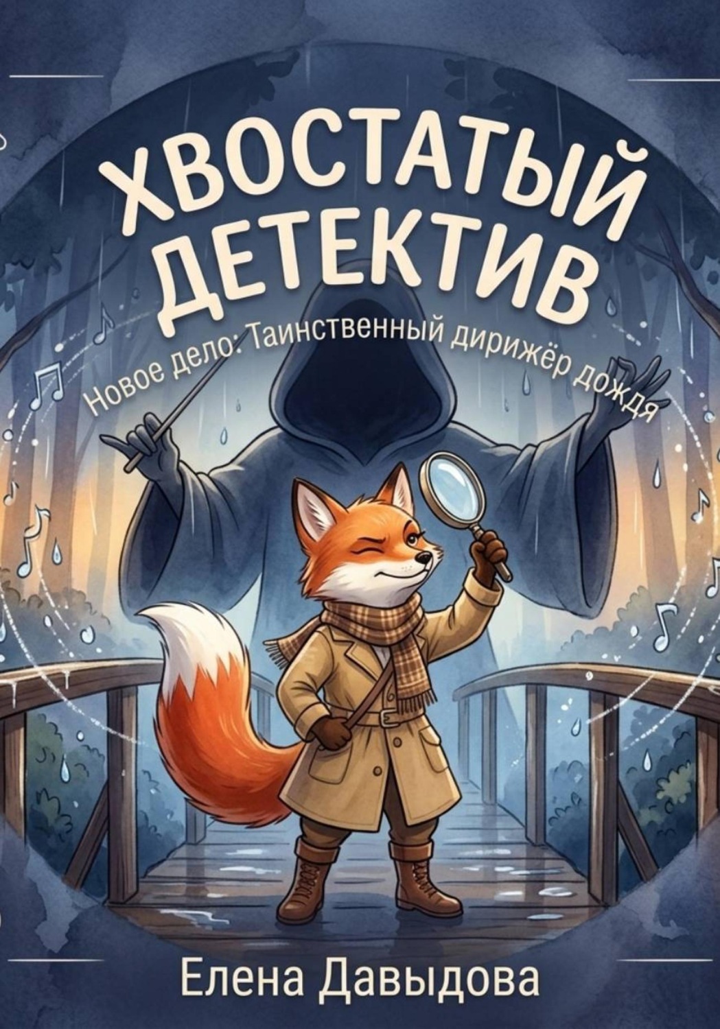 Обложка книги «Хвостатый детектив. Новое дело: таинственный дирижёр дождя»