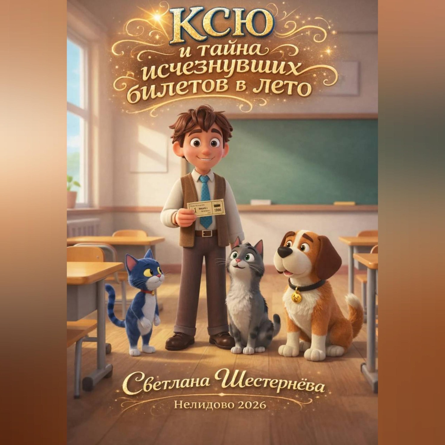 Обложка книги «Ксю и тайна исчезнувших билетов в лето»