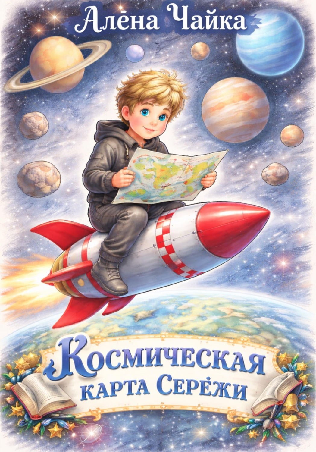 Обложка книги «Космическая карта Серёжи»