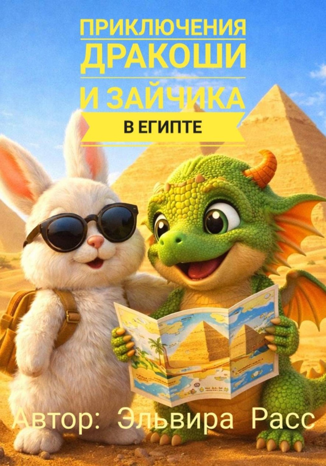 Обложка книги «Приключения Дракоши и зайчика в Египте»