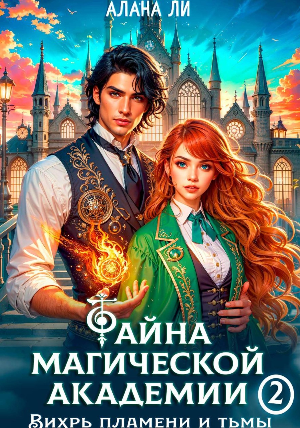 Обложка книги «Тайна магической академии: вихрь пламени и тьмы. Часть 2»