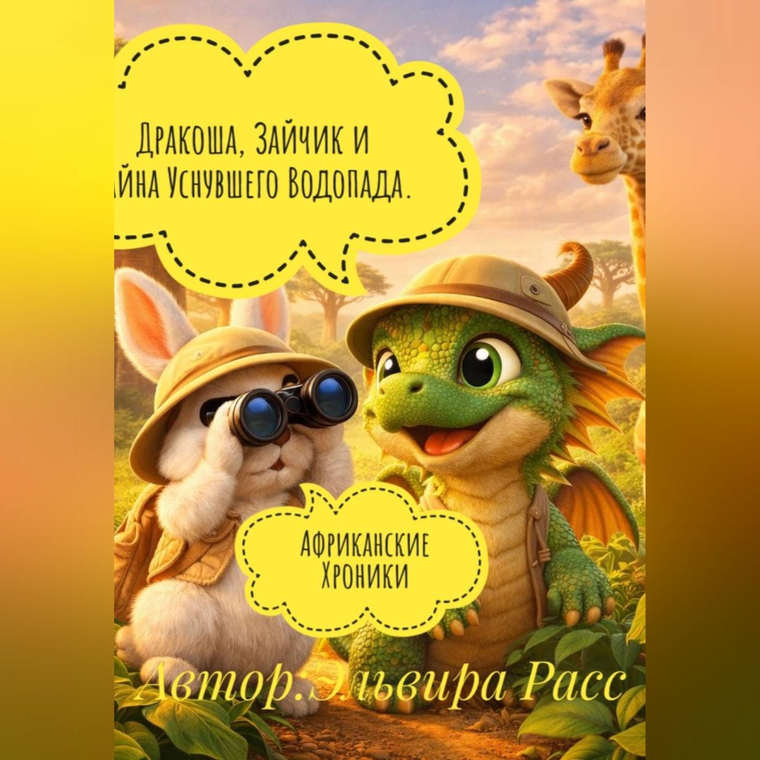Обложка книги «Дракоша, Зайчик и Тайна Уснувшего Водопада. Африканские Хроники.»