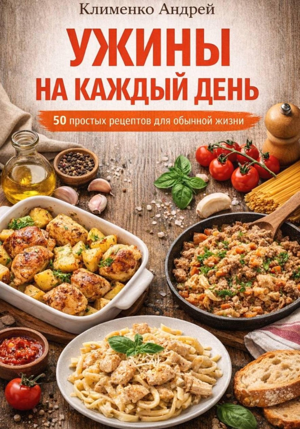 Обложка книги «Ужины на каждый день»