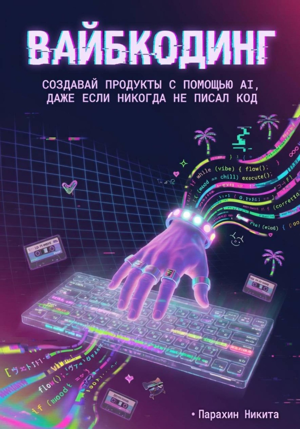 Обложка книги «Вайбкодинг: создавай продукты с помощью AI, даже если никогда не писал код»