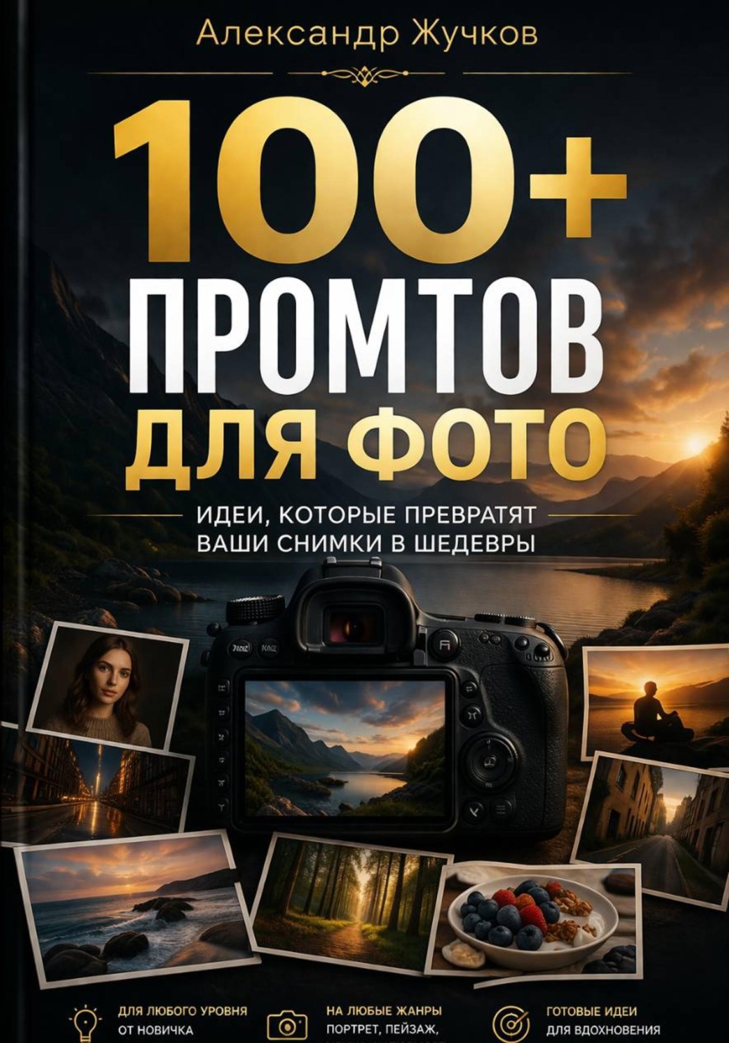 Обложка книги «100+ ПРОМТОВ ДЛЯ ФОТО»