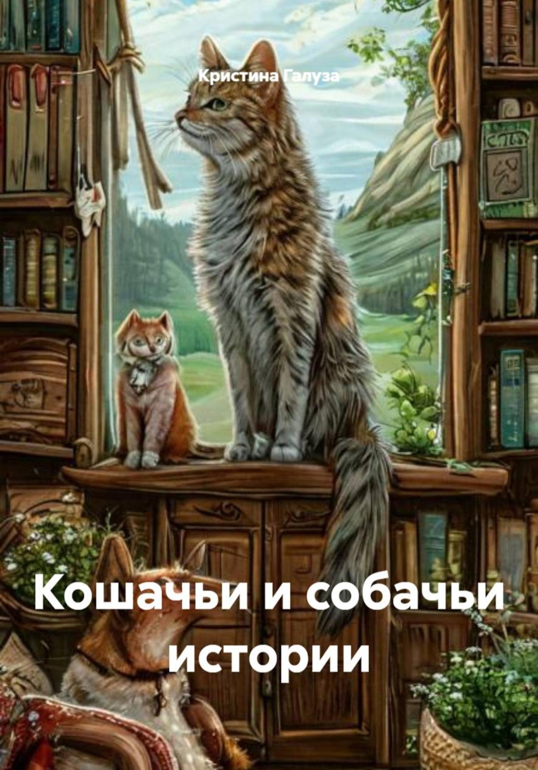 Обложка книги «Кошачьи и собачьи истории»