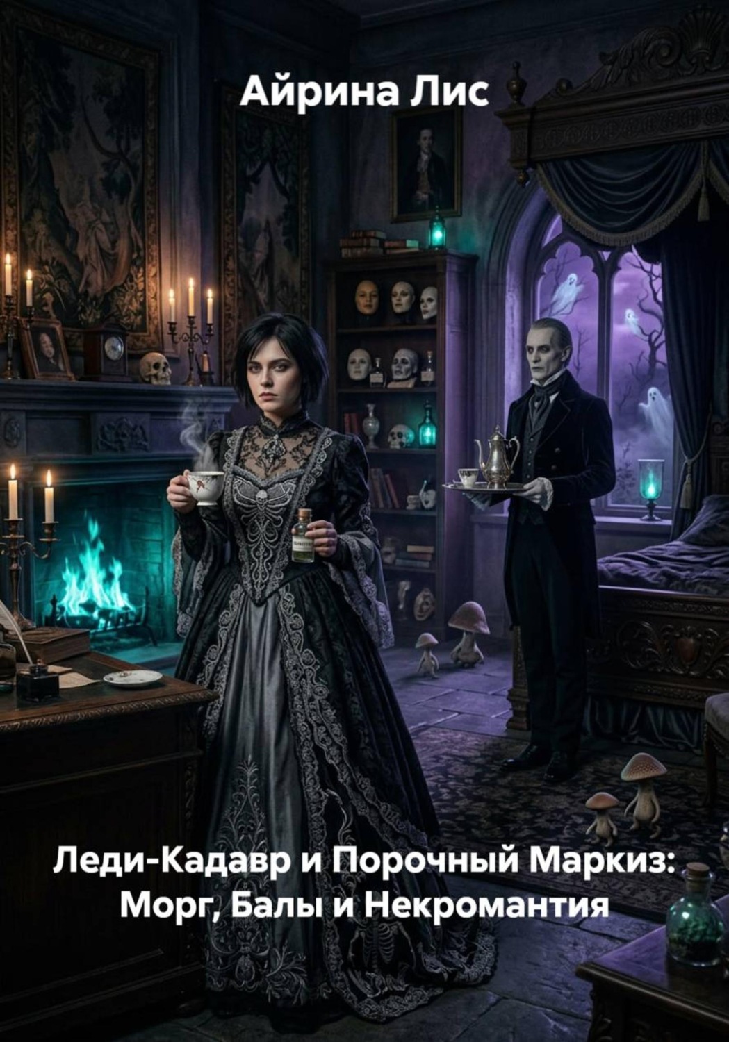 Обложка книги «Леди-Кадавр и Порочный Маркиз: Морг, Балы и Некромантия»