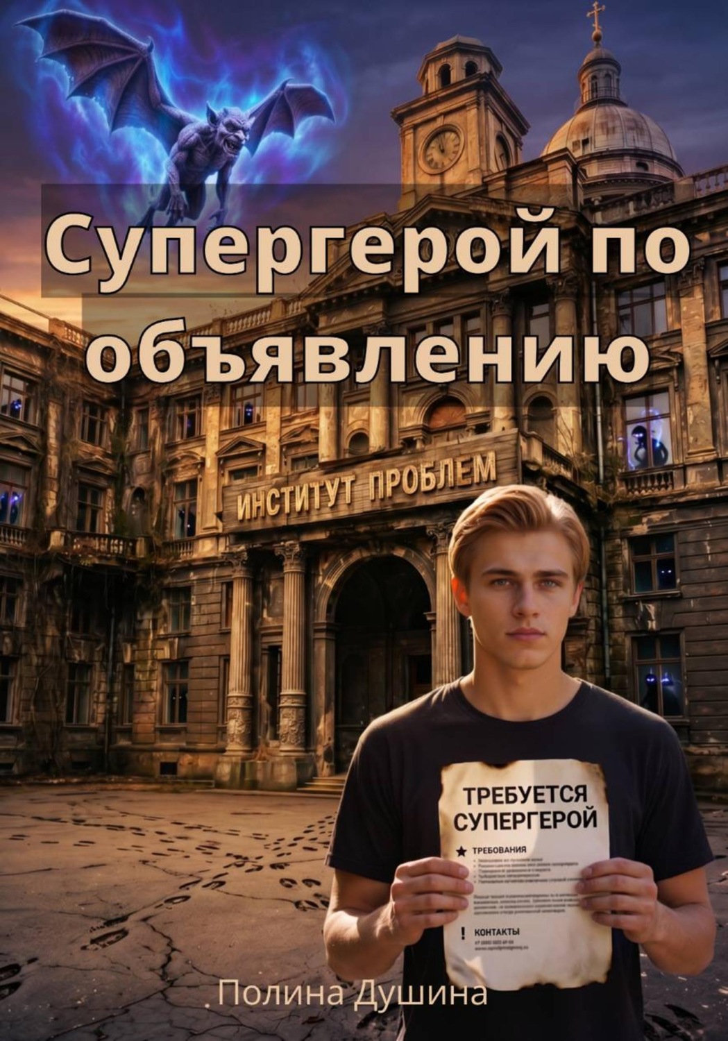 Обложка книги «Супергерой по объявлению»