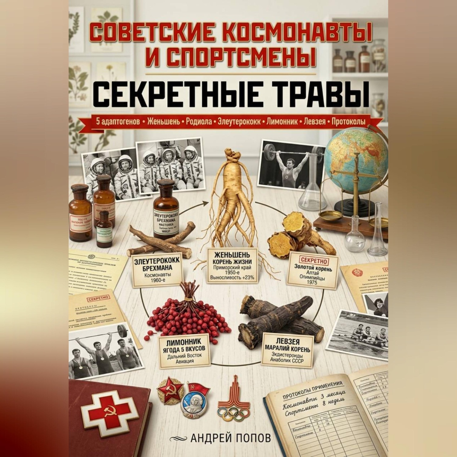 Обложка книги «Советские космонавты и спортсмены: секретные травы»
