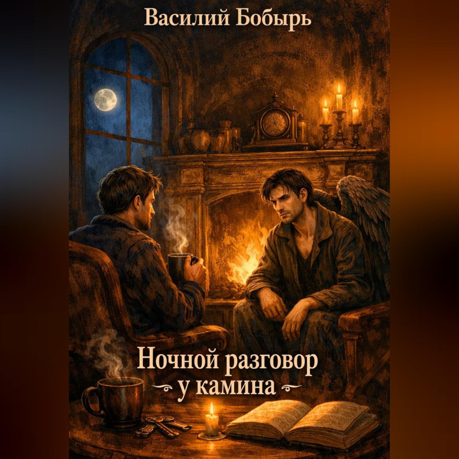 Обложка книги «Ночной разговор у камина»