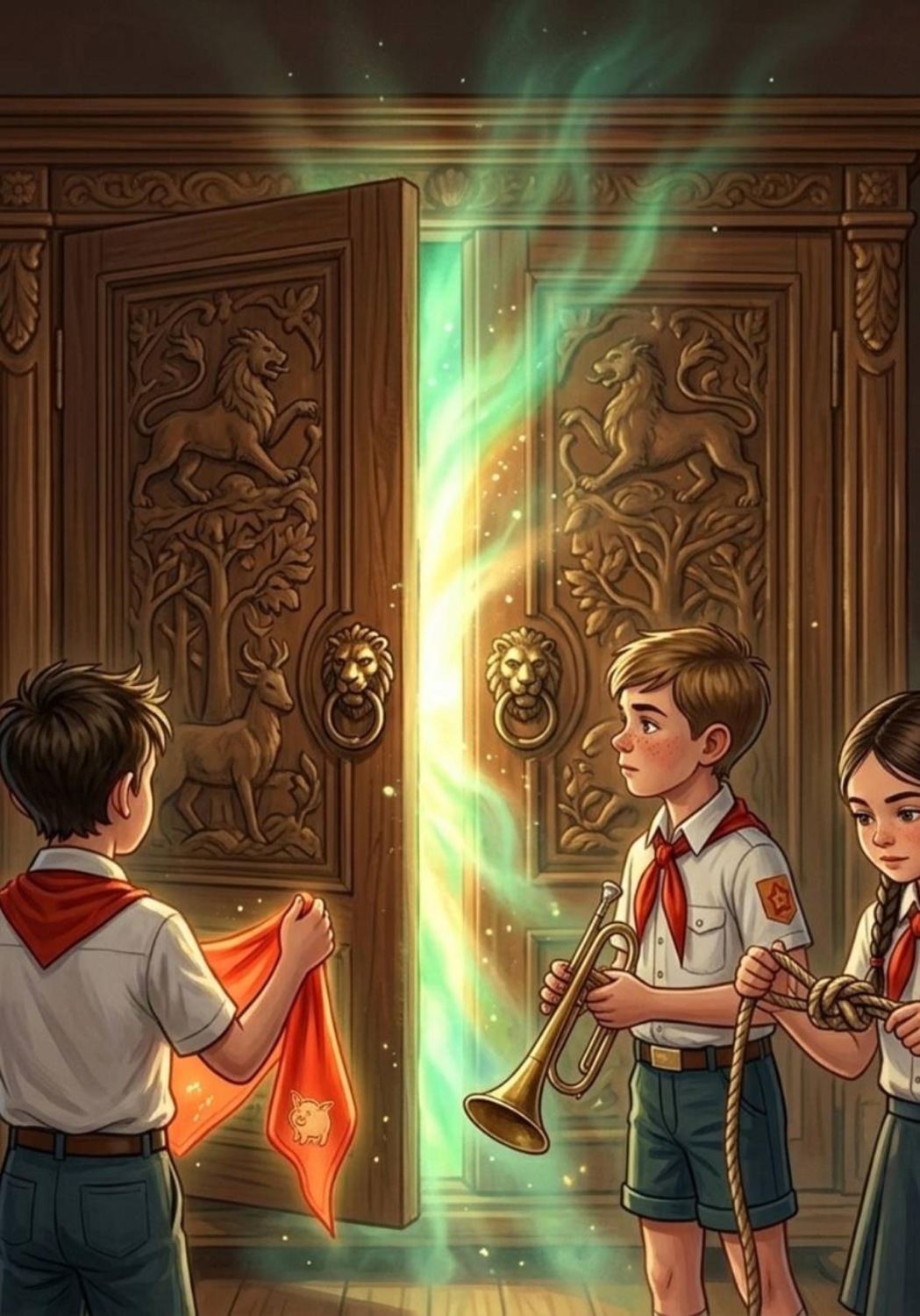 Обложка книги «Пионер Петя и волшебный шкаф»
