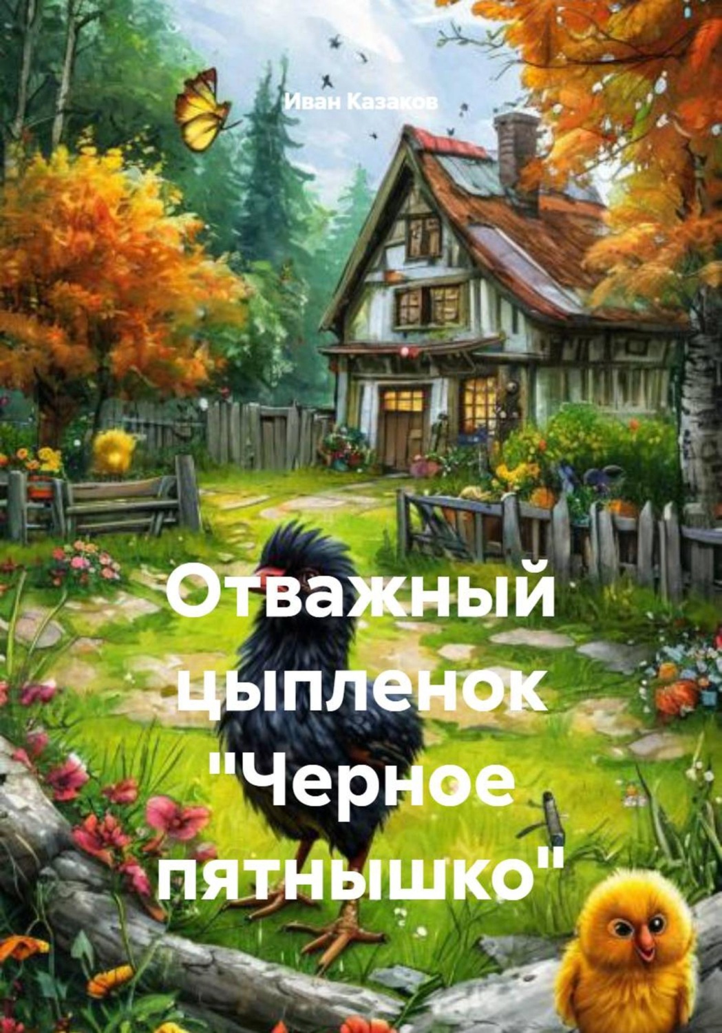Обложка книги «Отважный цыпленок Черное пятнышко»
